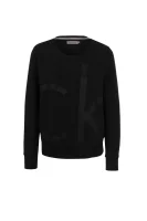 džemperis haqui logo CALVIN KLEIN JEANS juoda
