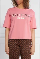 Marškinėliai BEULAH BOXY | Regular Fit GUESS ACTIVE rožinė