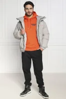 Džemperis SEASONAL BLOCKED LOGO HOODIE | Regular Fit CALVIN KLEIN JEANS oranžinė