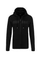 džemperis jacket hooded BOSS BLACK juoda