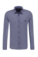 marškiniai evory-logo | straight fit HUGO tamsiai mėlyna