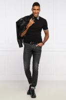 polo marškinėliai | Regular Fit | pique Emporio Armani juoda