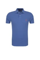 polo marškinėliai basic mesh | slim fit POLO RALPH LAUREN mėlyna