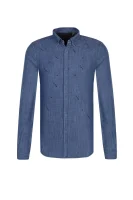 marškiniai Armani Exchange tamsiai mėlyna