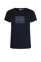 Marškinėliai SEOLL | Regular Fit Napapijri tamsiai mėlyna