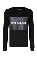 džemperis institutional | slim fit CALVIN KLEIN JEANS juoda