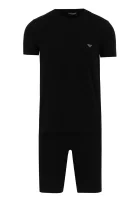 pižama | regular fit Emporio Armani juoda