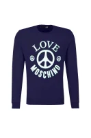 džemperis Love Moschino tamsiai mėlyna