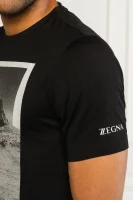tėjiniai marškinėliai | regular fit Z Zegna juoda