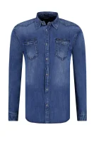 marškiniai | slim fit GUESS tamsiai mėlyna