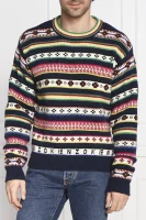 vilnonis megztinis | regular fit Kenzo tamsiai mėlyna