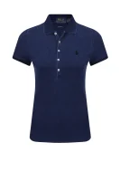 polo marškinėliai julie | slim fit | pique POLO RALPH LAUREN tamsiai mėlyna