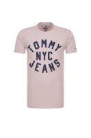 tėjiniai marškinėliai Tommy Jeans kaštonų
