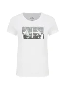 tėjiniai marškinėliai | slim fit Armani Exchange balta