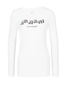 džemperis | regular fit Armani Exchange balta