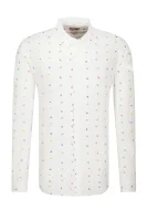 lniana marškiniai collins | regular fit GUESS balta
