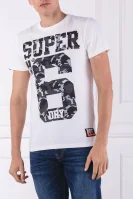 tėjiniai marškinėliai super no 6 tee | regular fit Superdry balta