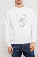 džemperis | regular fit Karl Lagerfeld balta
