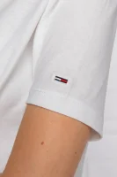 Marškinėliai TJW STAR AMERICANA FLAG | Cropped Fit Tommy Jeans balta