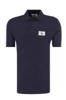 polo marškinėliai monogram logo | regular fit CALVIN KLEIN JEANS tamsiai mėlyna