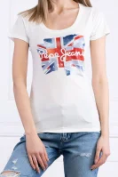Marškinėliai BLAZE | Slim Fit Pepe Jeans London balta