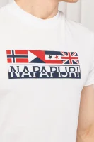 marškinėliai sidhi | regular fit Napapijri balta