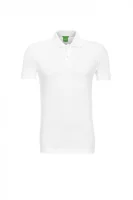 polo marškinėliai c-firenze/logo BOSS GREEN balta