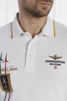 Polo marškinėliai marškinėliai marškinėliai | Regular Fit | stretch Aeronautica Militare balta