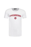 tėjiniai marškinėliai | regular fit Love Moschino balta