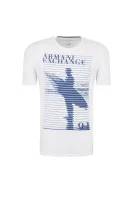 tėjiniai marškinėliai | slim fit | pima Armani Exchange balta