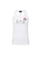 top marškinėliai EA7 balta