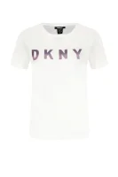 Marškinėliai OMBRE LOGO | Regular Fit DKNY balta