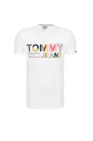 tėjiniai marškinėliai Tommy Jeans balta