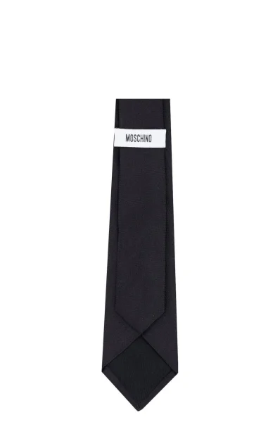 šilkinis kaklaraištis Moschino juoda