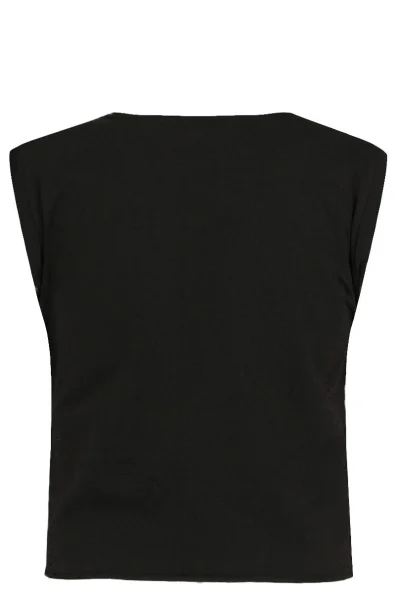 Marškinėliai | Cropped Fit Guess juoda