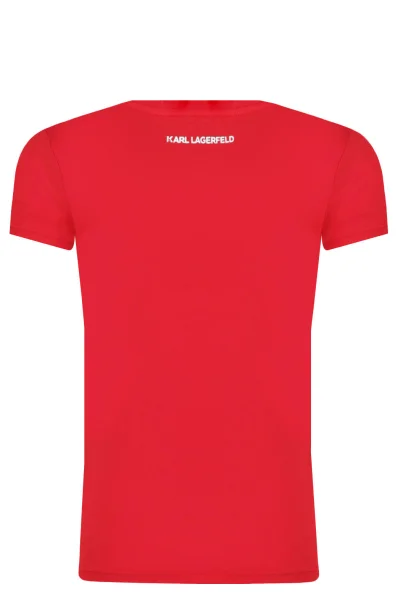 Marškinėliai Karl Lagerfeld Kids raudona
