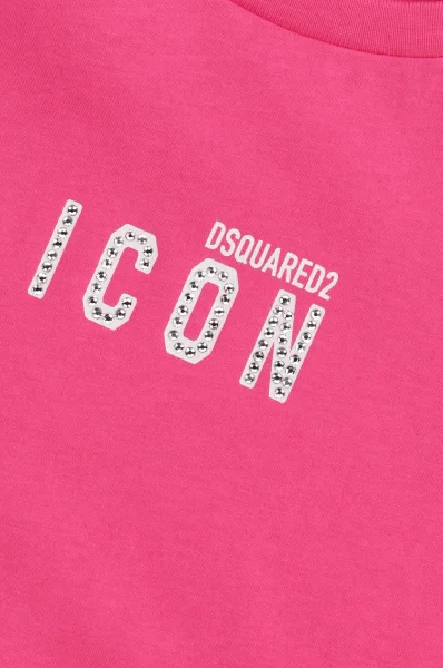 Marškinėliai F-ICON MAGLIETTA | Regular Fit Dsquared2 rožinė