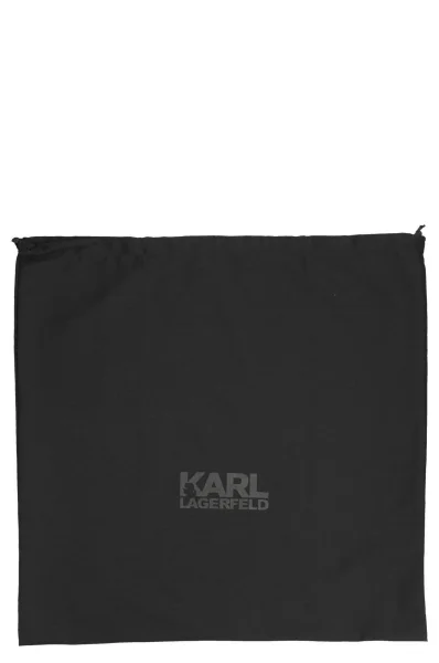 skórzana pirkinių rankinė Karl Lagerfeld juoda