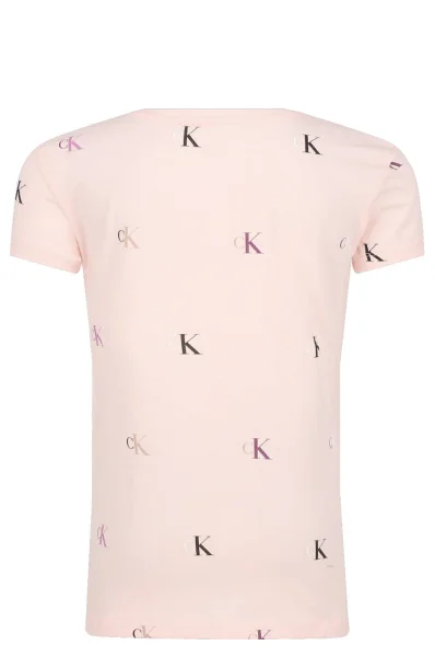 Marškinėliai | Slim Fit CALVIN KLEIN JEANS rožinė