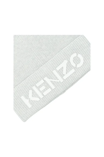 Vilnonė kepurė Kenzo pilka