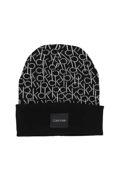 dvipusis šalikas + kepurė Calvin Klein juoda