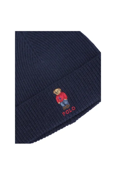 kepurė polo marškinėliaibear | su vilnos priemaiša POLO RALPH LAUREN tamsiai mėlyna