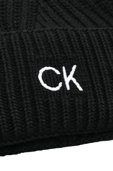 Kepurė ELEVATED | su vilna ir kašmyru Calvin Klein juoda