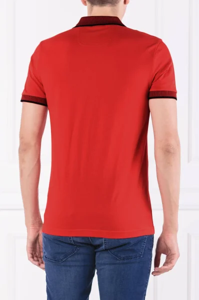 polo marškinėliai paule 2 | slim fit | pima BOSS GREEN raudona