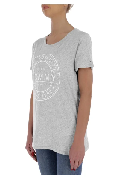 tėjiniai marškinėliai stamp logo | regular fit Tommy Jeans pilka