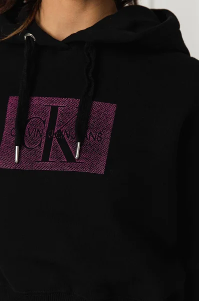 džemperis distressed monogram | regular fit CALVIN KLEIN JEANS juoda