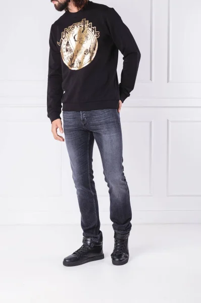 džemperis | slim fit Versace Jeans juoda