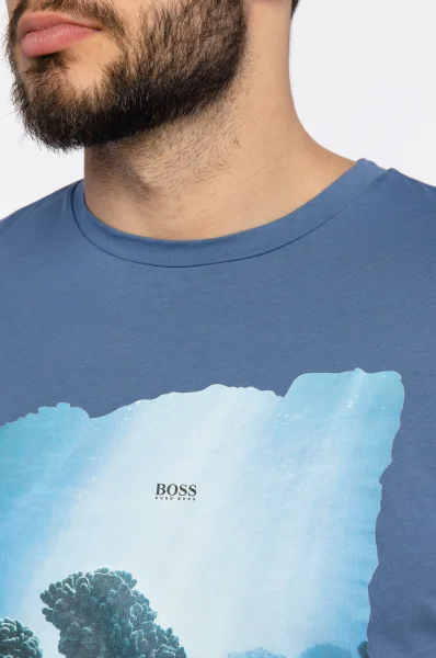 Marškinėliai Noah | Regular Fit BOSS ORANGE mėlyna
