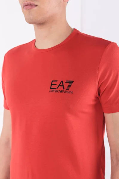 tėjiniai marškinėliai | slim fit EA7 raudona
