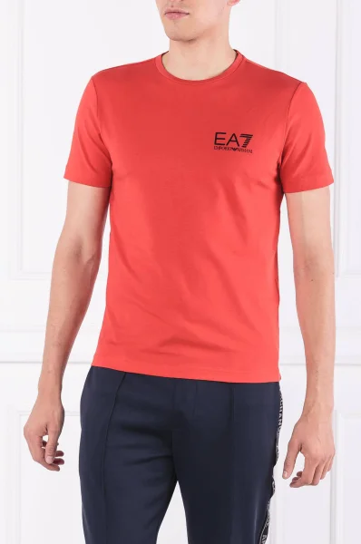 tėjiniai marškinėliai | slim fit EA7 raudona